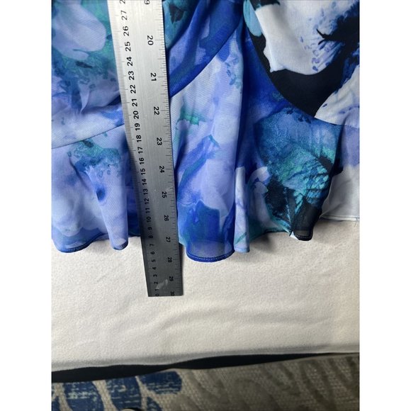 by and by Mini Floral Ruched Flutter Sleeve Dress Size Med NWT - Picture 7 of 9